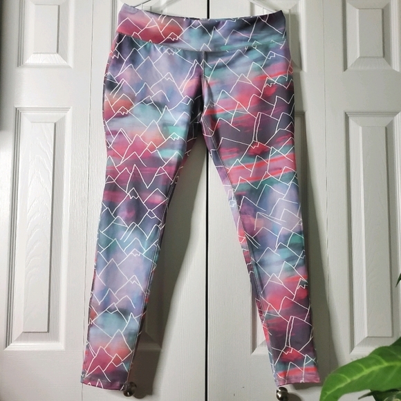 Mossimo Supply Pastel Mountain Workout Pant Sz L - Picture 13 of 14